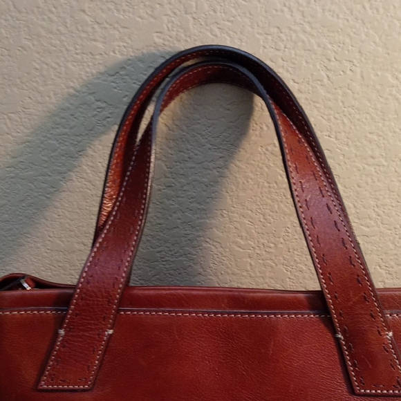 Fossil Rich Brown Leather Shoulder Bag - Picture 2 of 16